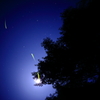 夜空の閃光