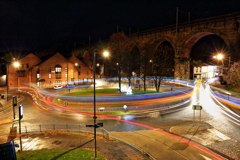 Light Trail on Roundabout #2