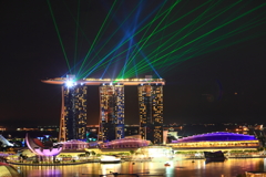 Marina Bay Sands Night Beam #2