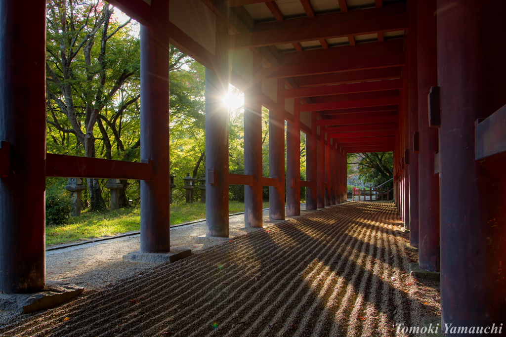 談山神社の夕陽