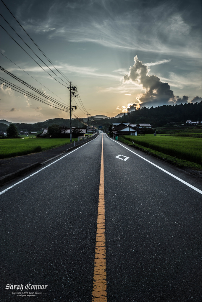 この先夕焼け