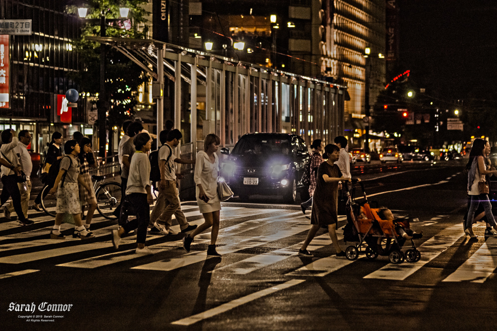 電車通りの横断歩道