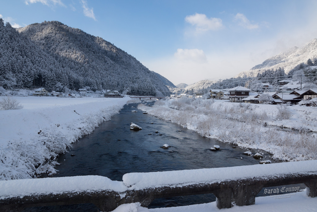 田舎の雪景色