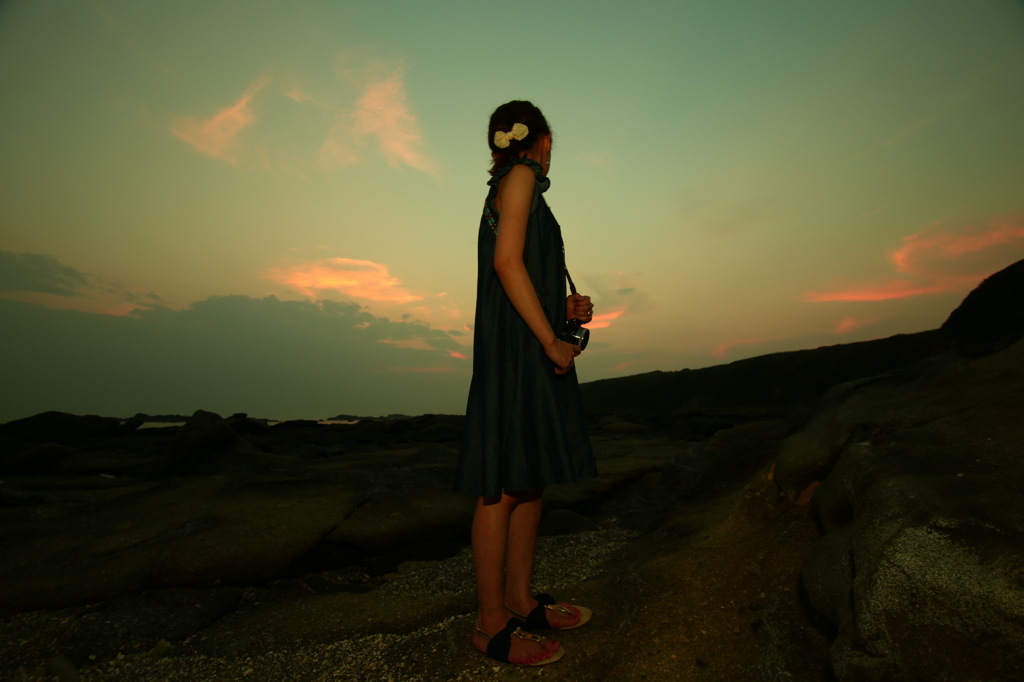 沈む夕日に何を思う