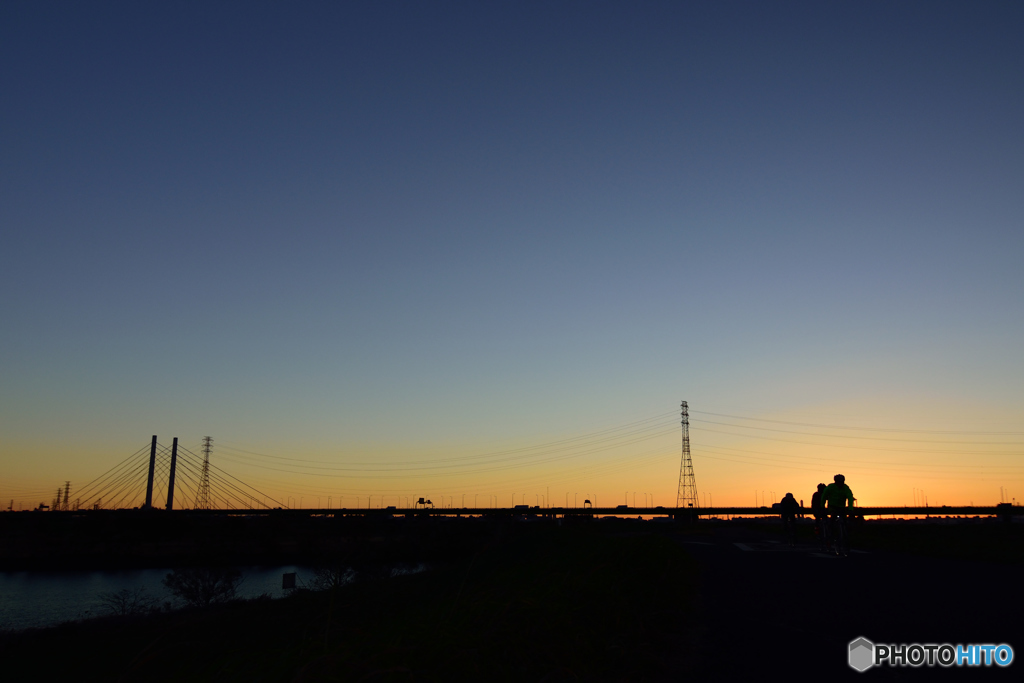 早朝サイクリング