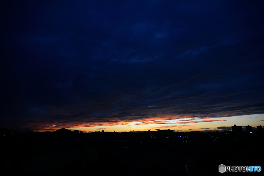束の間の夕景