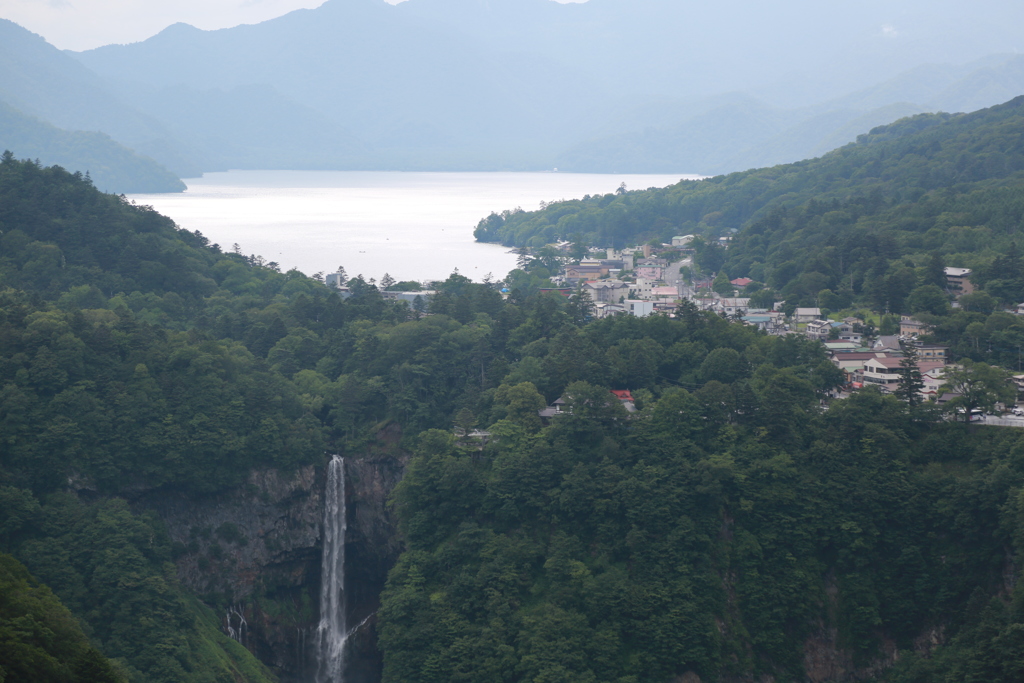 中禅寺湖と華厳の滝