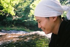 嬉しそうな連れ