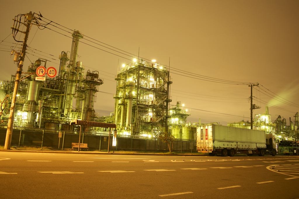 川崎工場夜景　千鳥町エリア