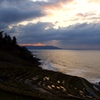 千枚田と夕日