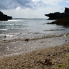 沖縄　海　砂浜