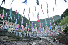 杖立温泉　鯉のぼり2