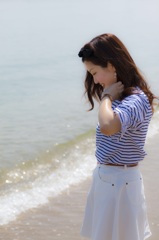 砂浜で