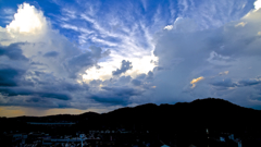 実家から見た雲