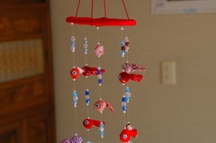 和室の金魚