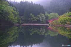 ダム湖の朝 ダム湖の朝