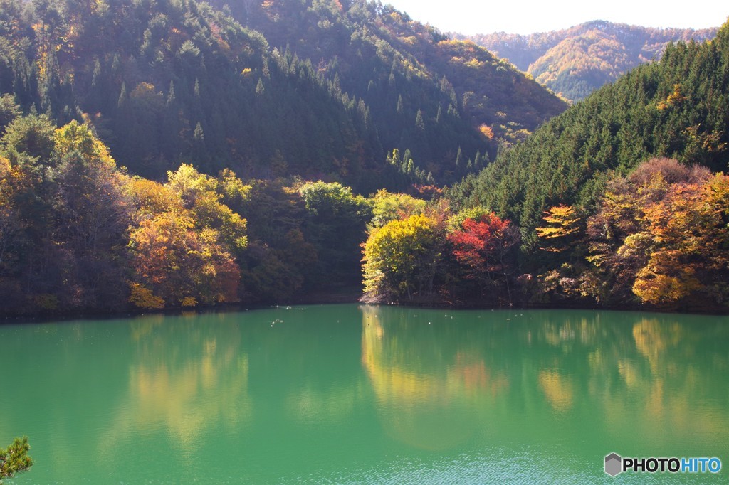 ダム湖の輝き