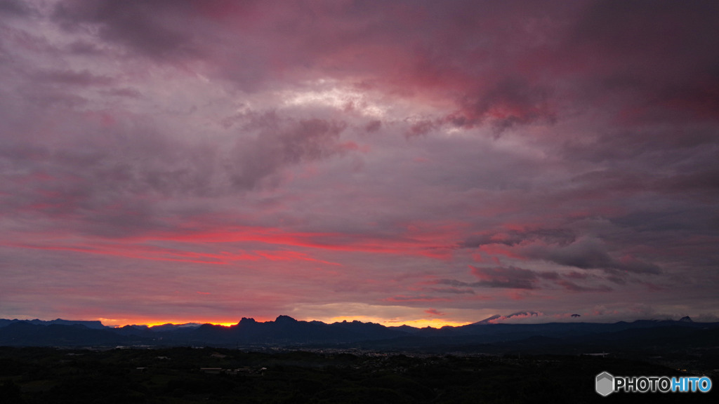夕焼け全景