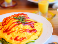 カフェでランチ