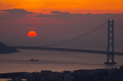 瀬戸内の夕日