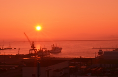 釧路の夕暮れ