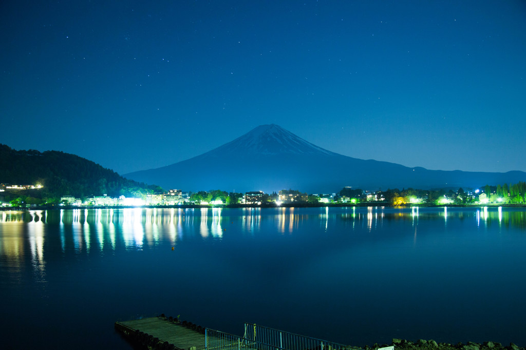 真夜中の富士