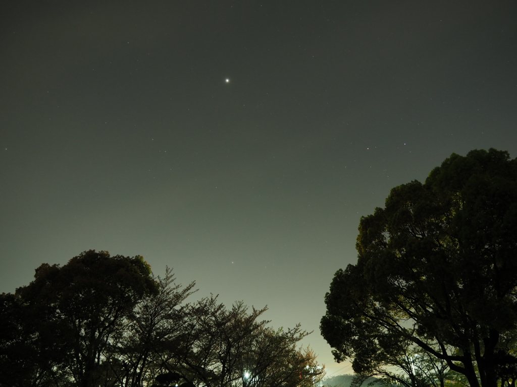 貝塚の夜空