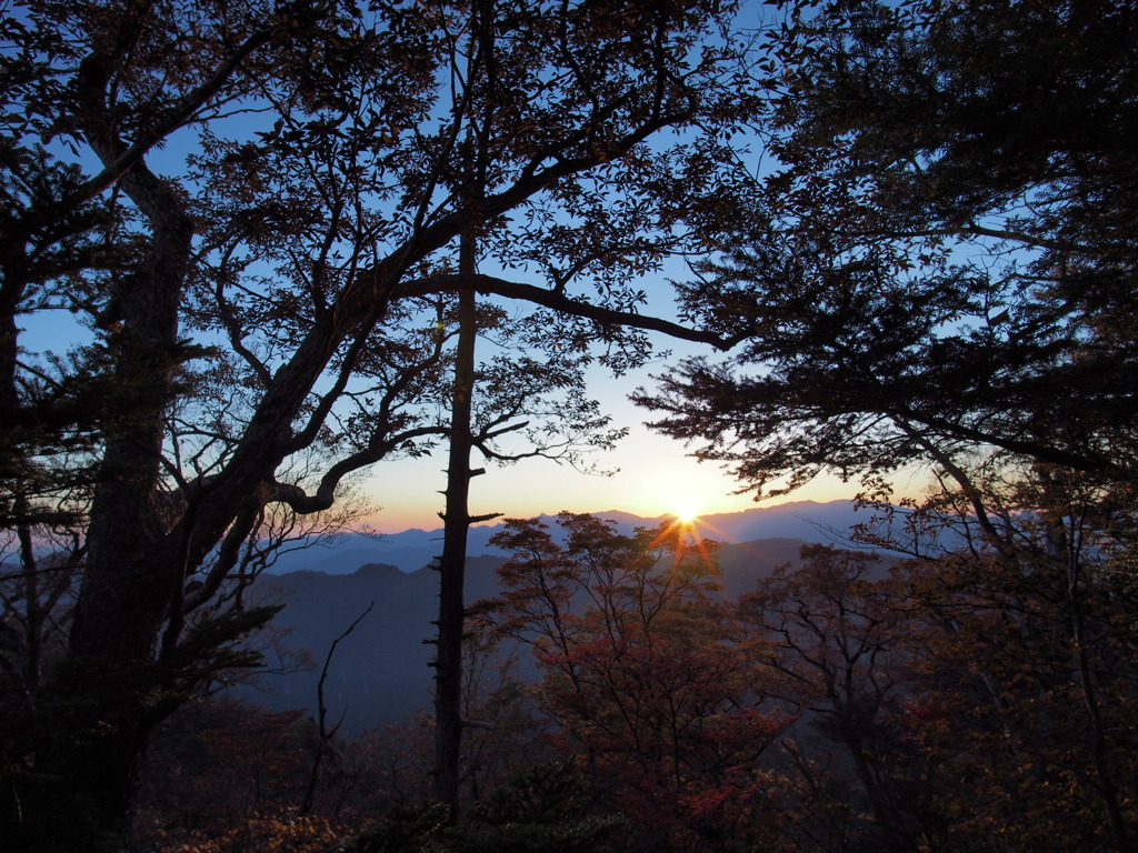 大台ヶ原　夕焼け
