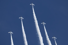 ブルーインパルス　急上昇