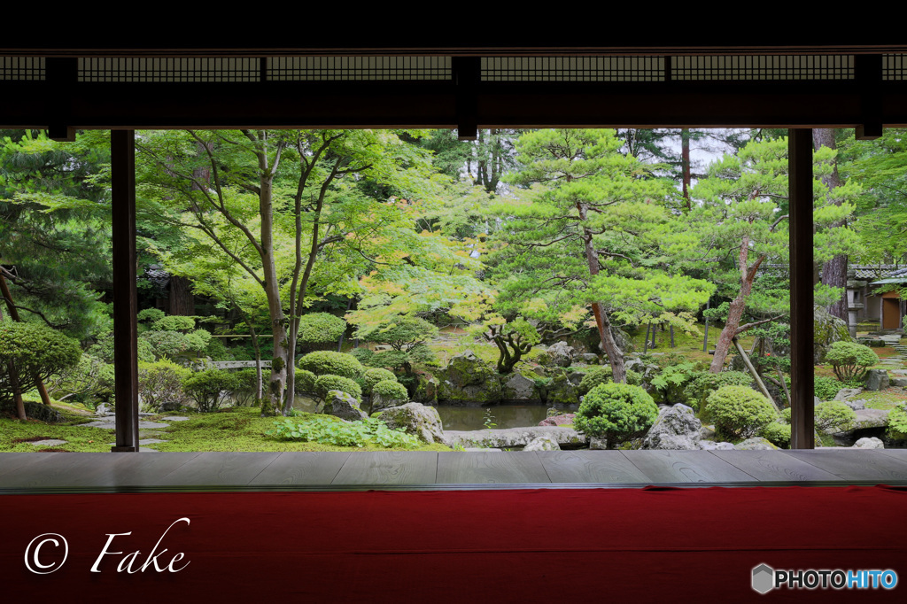 豪農の館（北方文化博物館庭園）