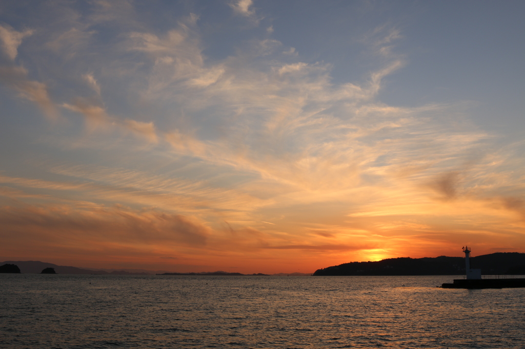 瀬戸内の夕暮れ