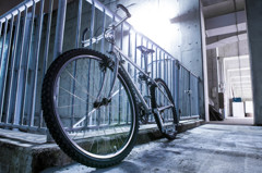 コンクリートと自転車
