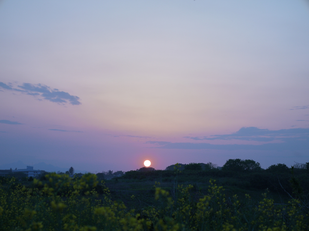 田舎の夕暮れ