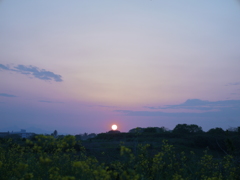 田舎の夕暮れ