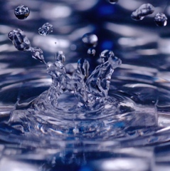 ブルー　splash