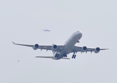 離陸機×着陸機×鳥(笑)