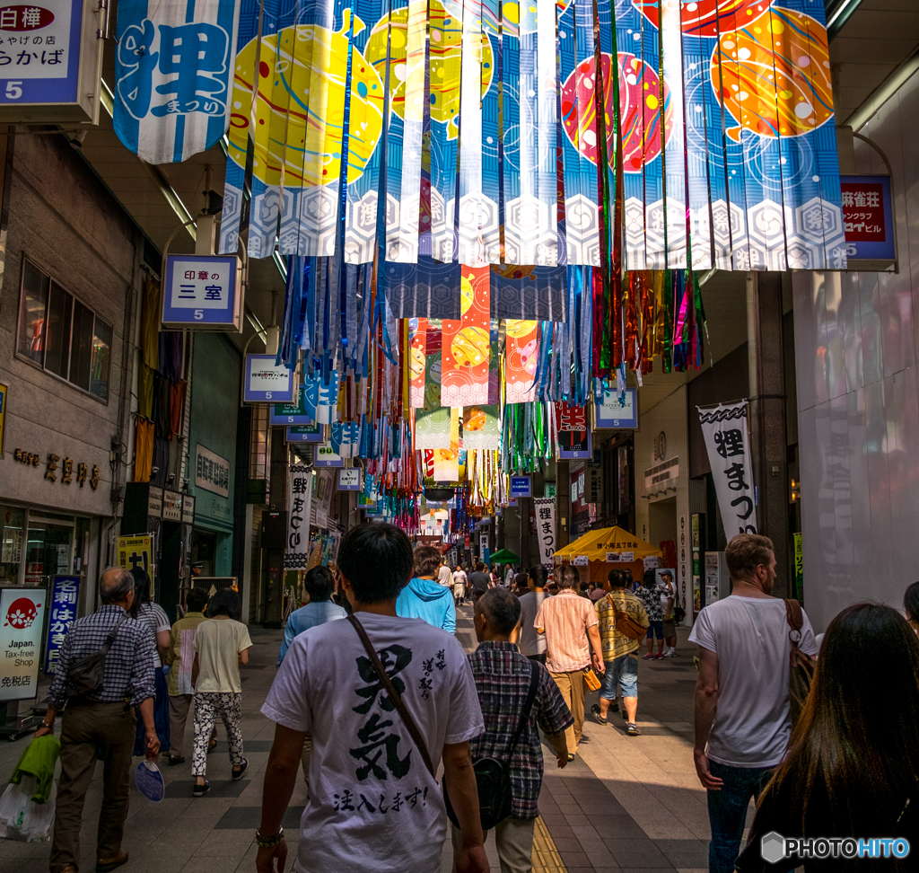 商店街の祭り日