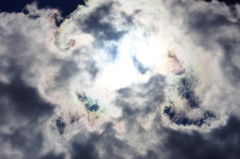 虹んだ空