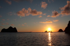 大田子の夕陽-2