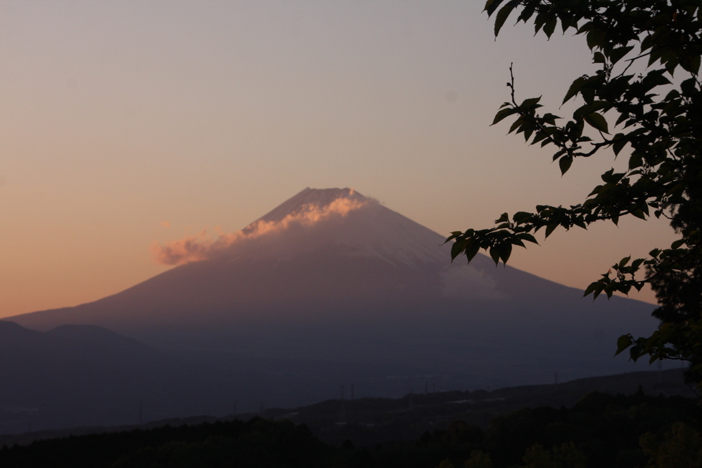 伊豆から望む富士山