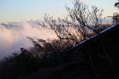 眼下の雲が湧いてくる