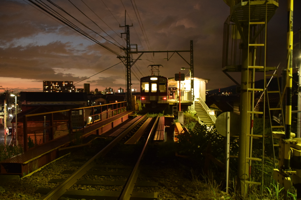 大和川安堂駅より