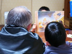紙芝居劇場。