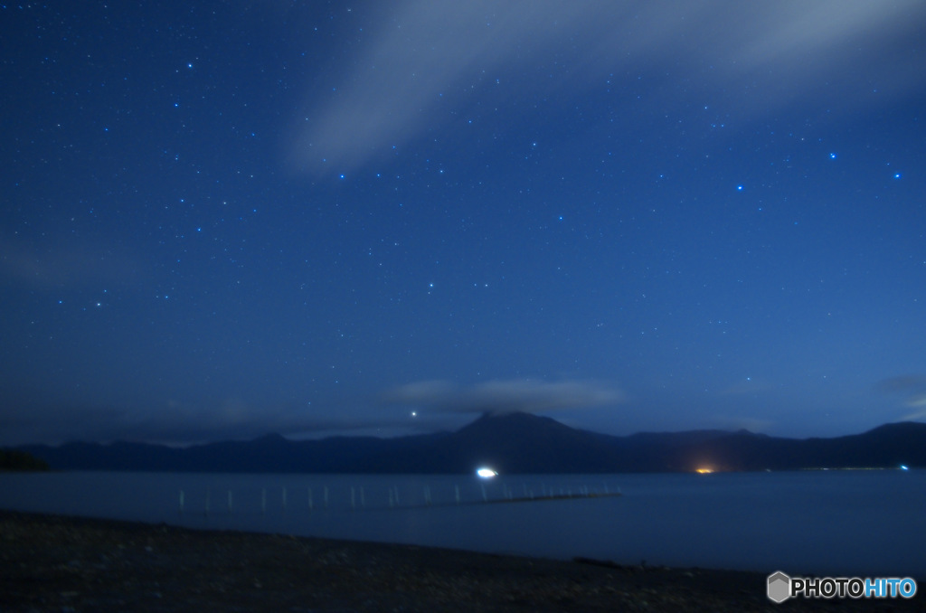 星空の湖
