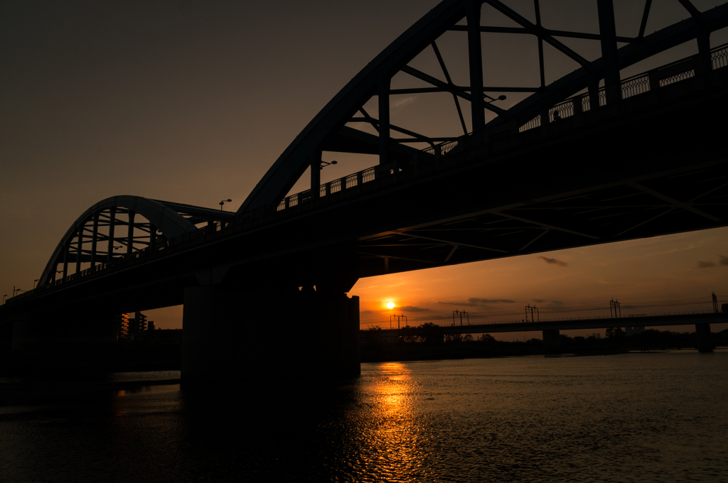 夕日