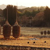 藁ぼっちのある風景