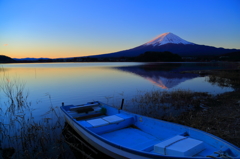 河口湖の朝