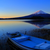 河口湖の朝