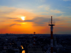 夕暮れ