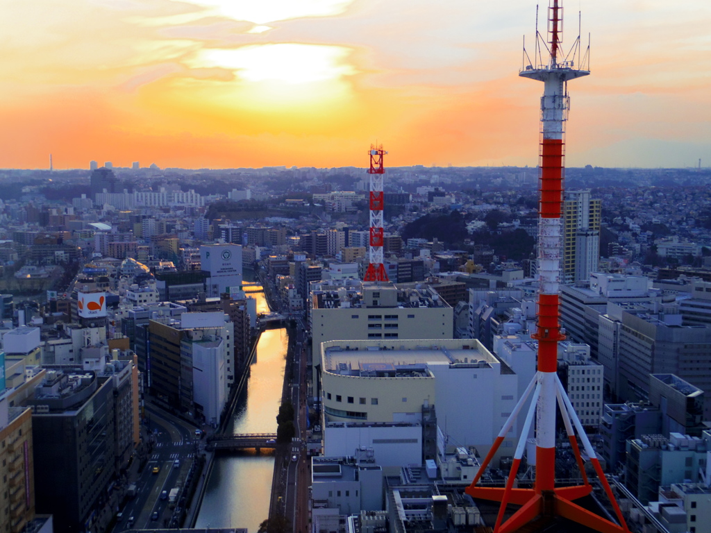 夕暮れ